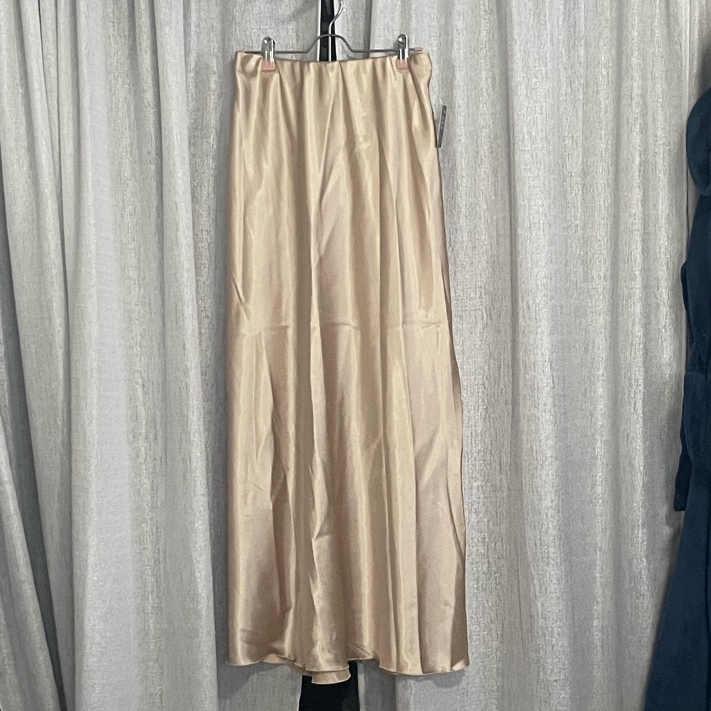 Satin maxi skirt
